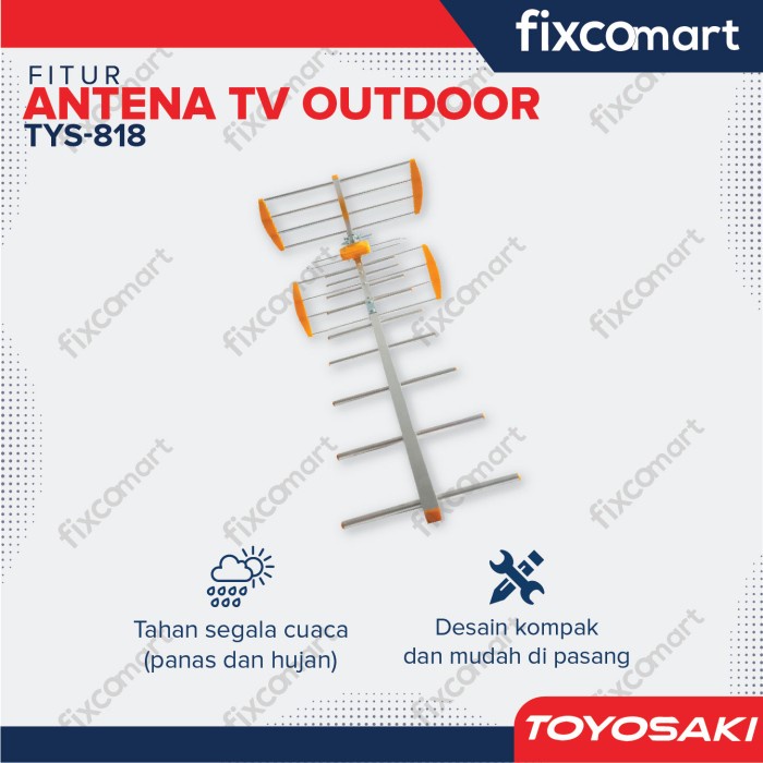 Antena TV Digital OUTDOOR TOYOSAKI TYS 818