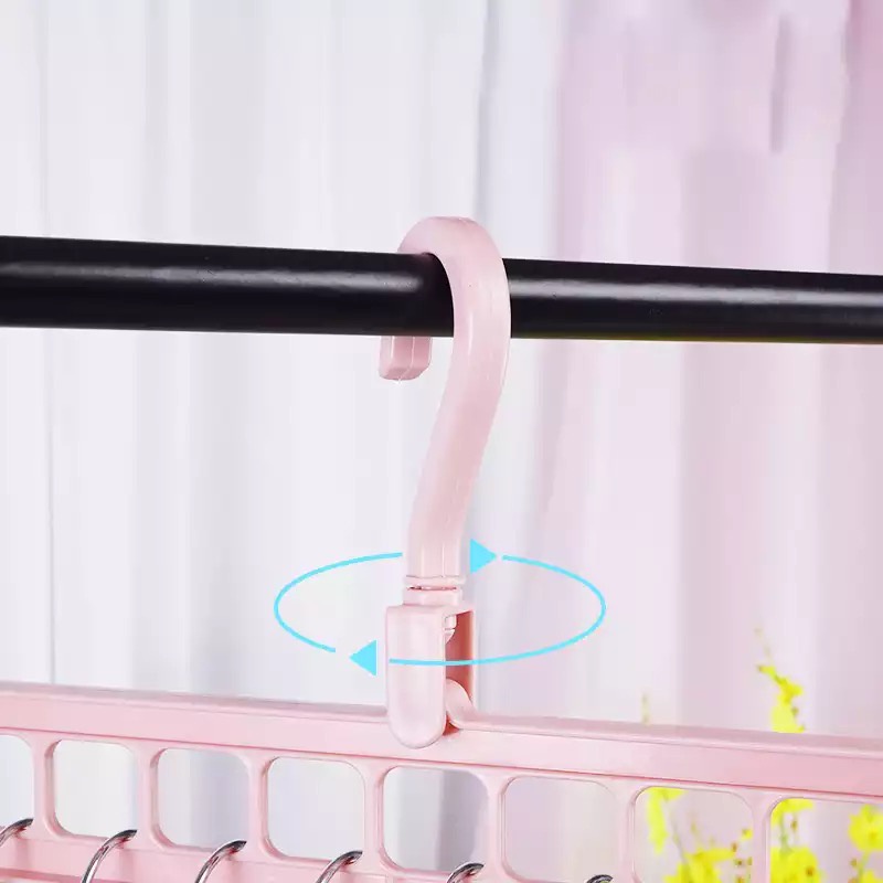 XOQ - Magic Hanger 9 In 1 / Gantungan Baju 9 Lubang / Hanger Pakaian 9 Lubang Bisa Putar 360 Derajat