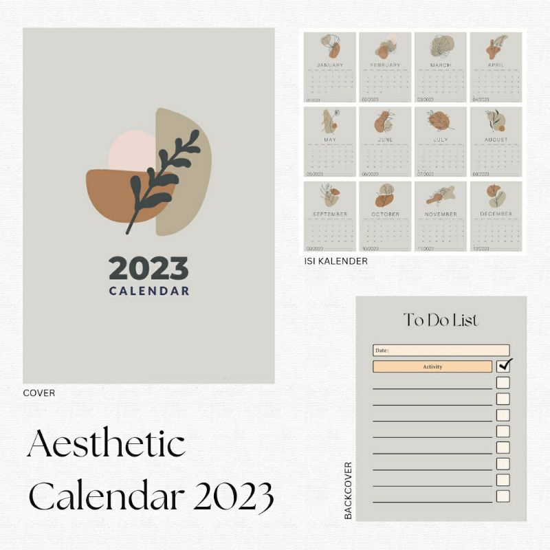 

Calender Aesthetic 2023 edision (isi binder)