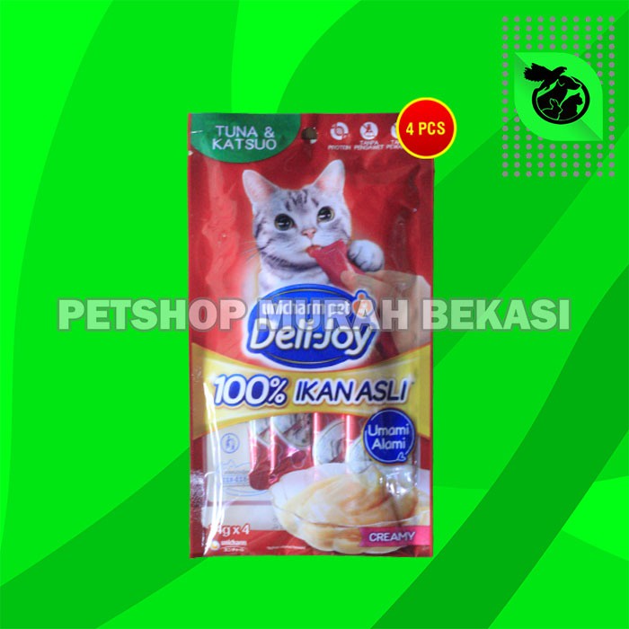 Snack Kucing Deli Joy Creamy Cat treat Cemilan 14 Gram