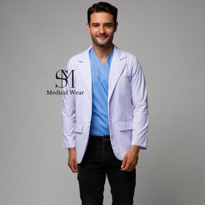 Jual Jas Dokter Pria Lengan Panjang Sneli Dokter Blazer Sm Medical Wear