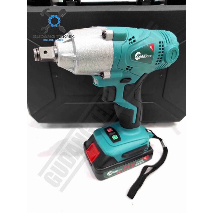 MESIN IMPACT WRENCH SH53C MAILTANK Pembuka Buka Pengencang Baut BATERAI 13mm 21 Volt / Impact Wrench CORDLESS 13 mm 21V SH53C MAILTANK