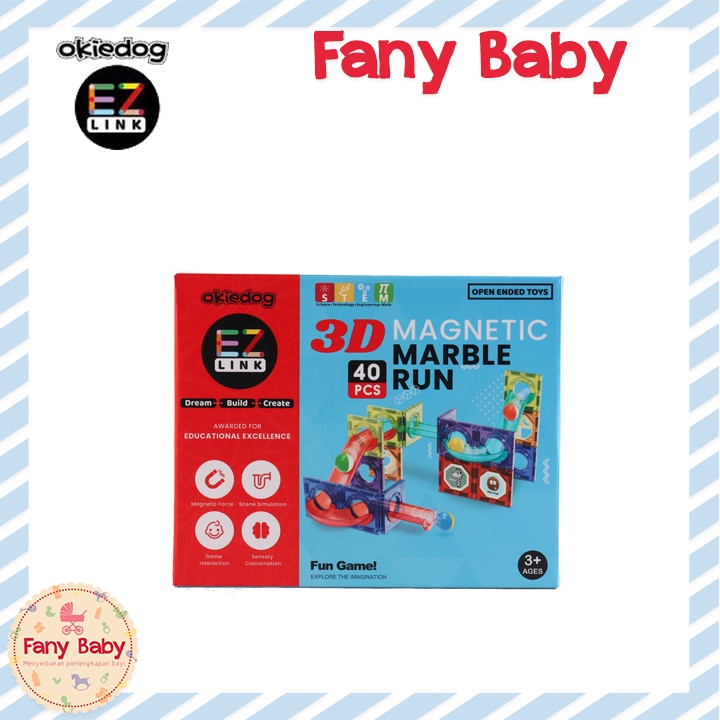 OKIEDOG EZLINK 3D MAGNETIC MARBLE RUN