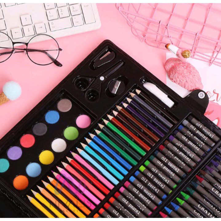 [Juallaris](CR.01)Crayon 150 pcs  pensil warna crayon gambar /  pensil warna anak-anak