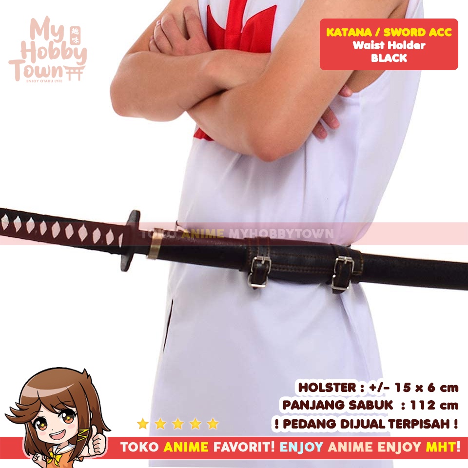 Belt Ikat Pinggang Anime Cosplay Property Holder Holster Sabuk Pedang Demon Slayer