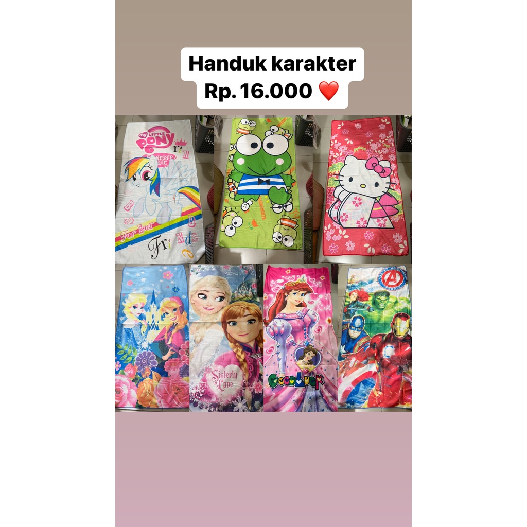 Handuk karakter 70x140cm