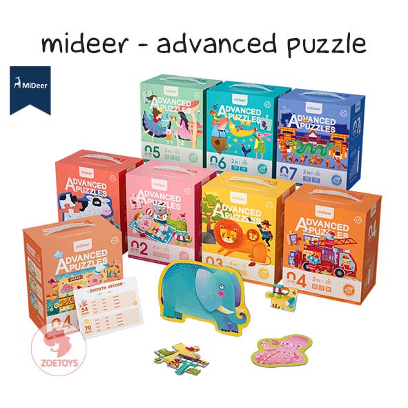 Zoetoys Mideer Advanced Level Up Puzzle Lv 1 2 3 4 5 6 7 | Dus Box | Mainan Edukasi Anak | Cari Kado | Cari Kado Natal