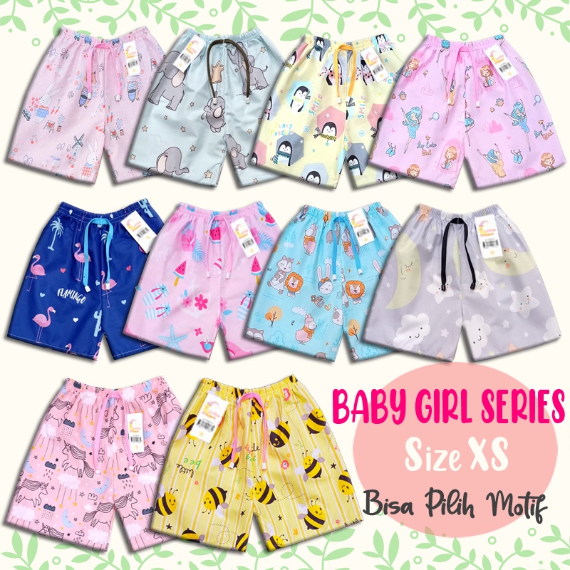 [SIZE XS]  Celana Pendek Anak Cewek Katun Catra &quot;Baby Series&quot; / Celana Anak Murah