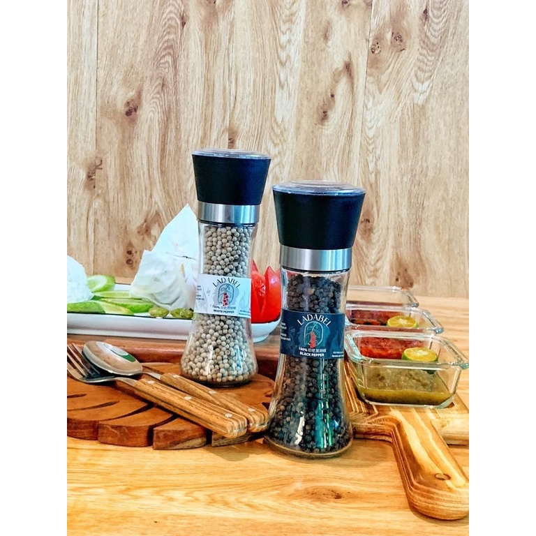

Biji Lada LADABEL 100% Asli Belitong + Botol Grinder Large