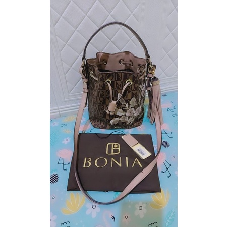 Tas Bonia Serut Bordir  (Preloved)