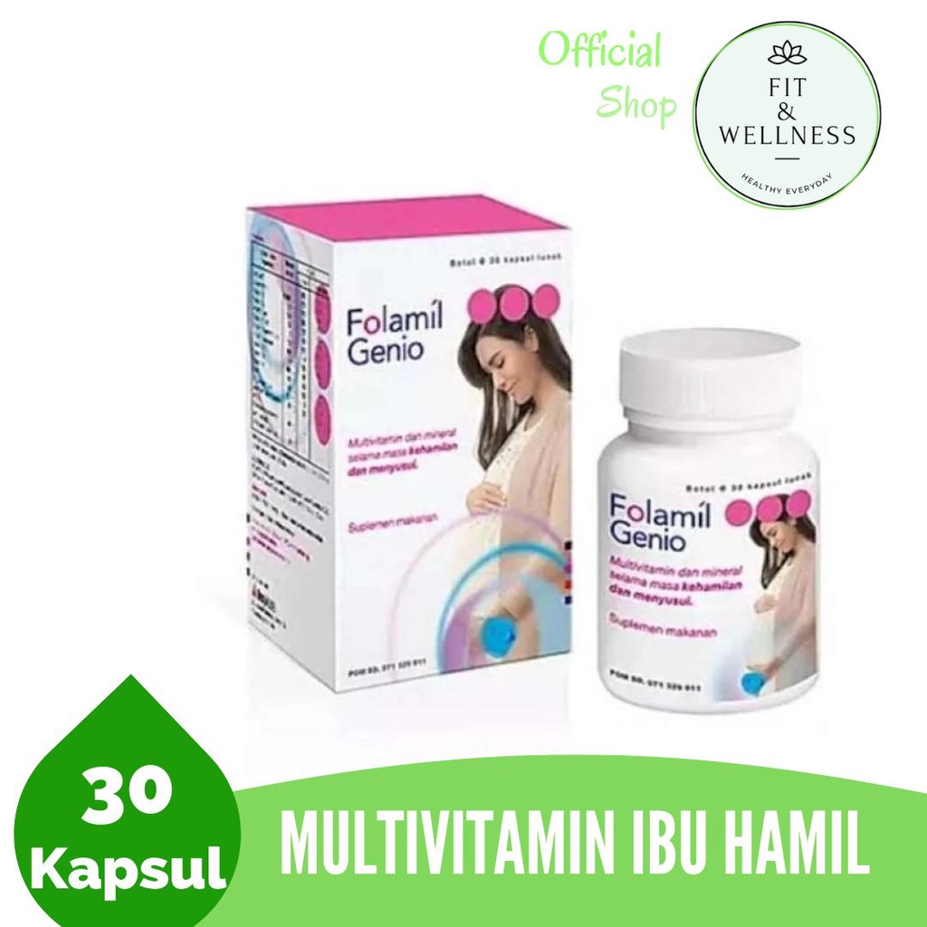 Jual Folamil Genio Multivitamin Ibu Hamil - 30Kapsul | Shopee Indonesia