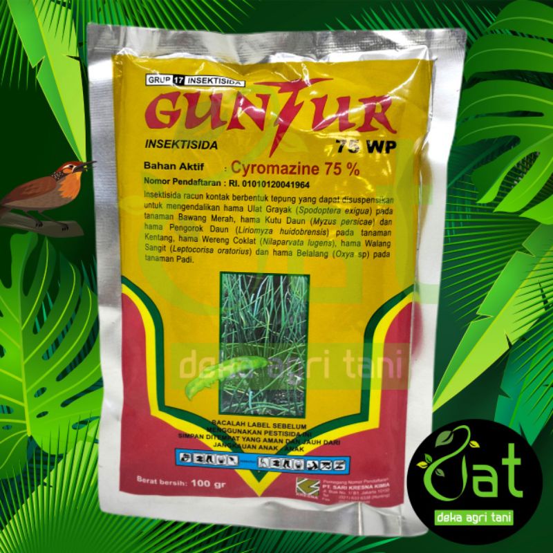 INSEKTISIDA GUNTUR 75WP 100GRAM
