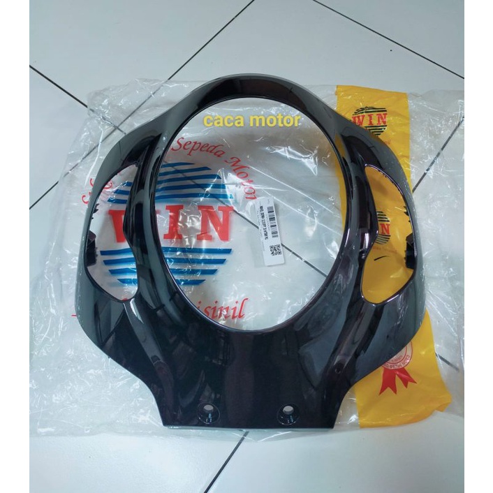 PANEL TAMENG DEPAN SCOOPY NEW 2020 HITAM GLOSSY ( WIN )