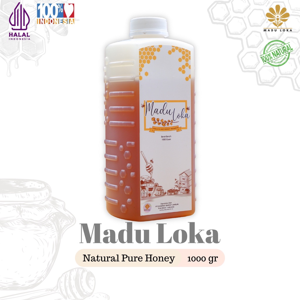 

Madu loka Madu Murni Asli 1Kg (Manis) Pure Natural Raw Honney