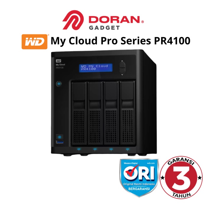WD My Cloud Pro Series PR4100 8TB 16TB 24TB 32TB | 8 16 24 32 TB Tera  - Garansi 3 Tahun