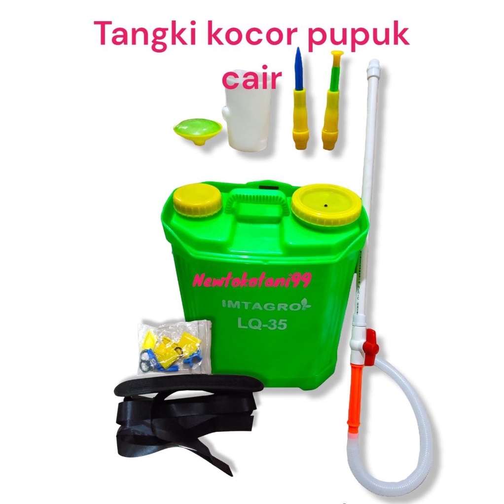 Alat kocor pupuk cair IMTAGRO SATAGRO LQ35 tangki kocor memudahkan pengocoran pupuk cair