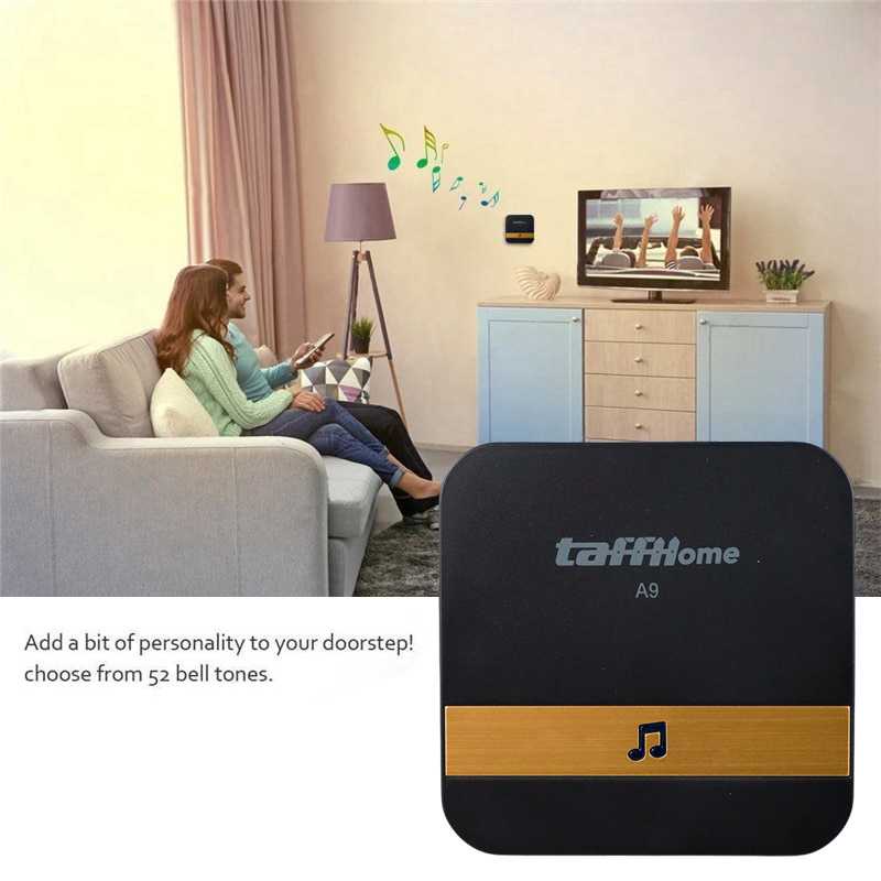 Bell Pintu Wireless Doorbell Waterproof 1 Receiver 433Mhz A9
