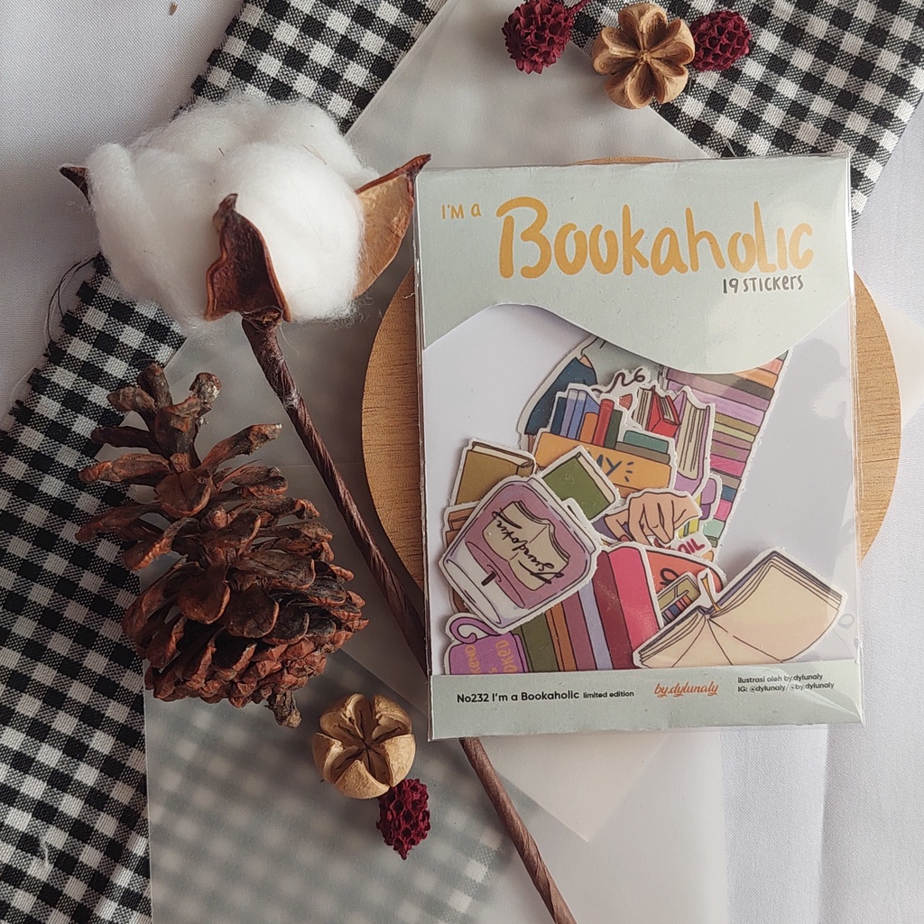 

[Sticker] - 232 I am Bookaholic (Limited Edition) - by.dylunaly