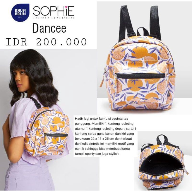 TAS DANCEE BRUNBRUN PARIS TAS RANSEL TAS KERJA TAS KULIAH BRUNBRUN PARIS TAS RANSEL MURAH