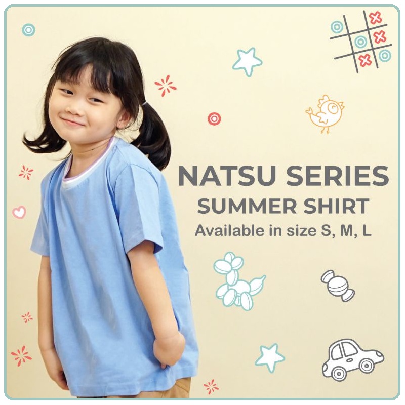 Powa Kids Natsu Summer Shirt | Baju Atasan Anak