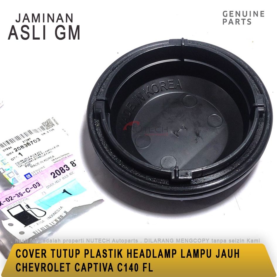 COVER TUTUP PLASTIK HEADLAMP LAMPU JAUH CHEVROLET CAPTIVA C140 FL