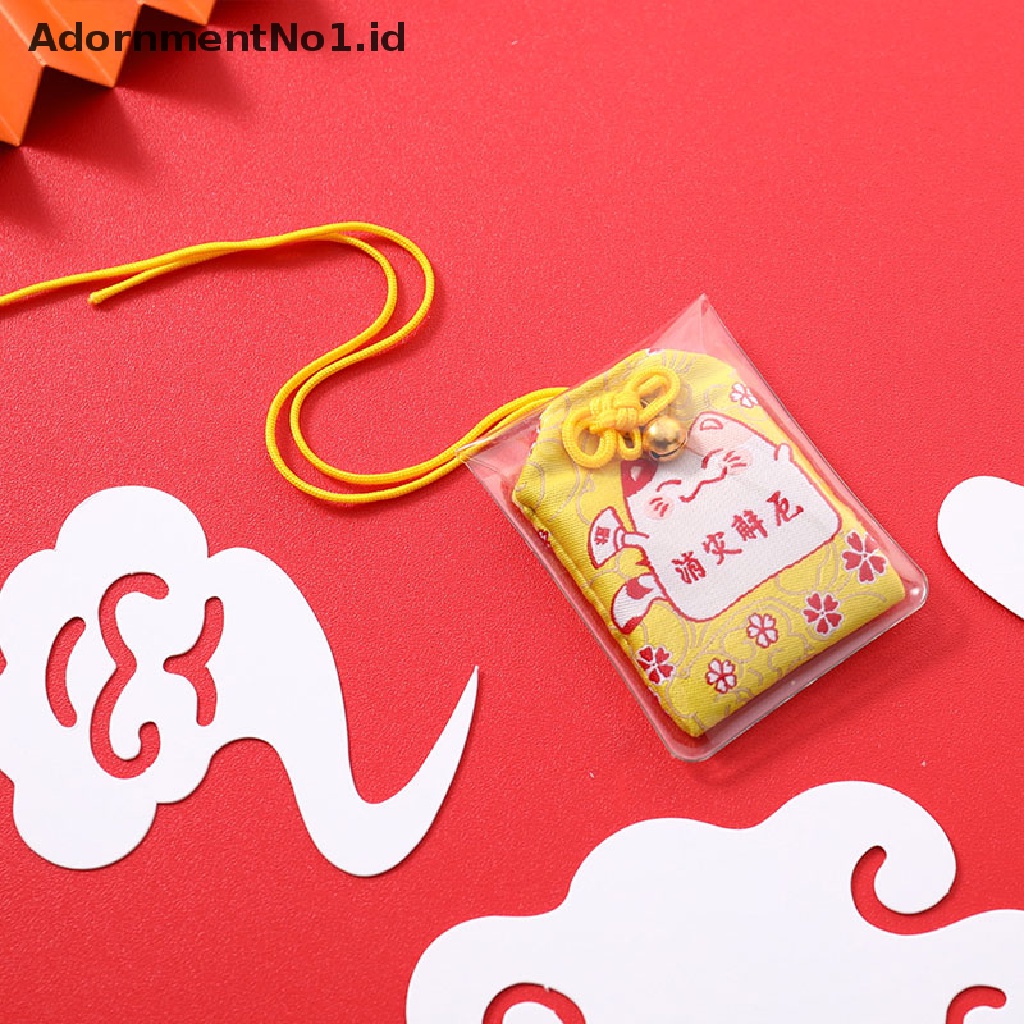 [AdornmentNo1] Liontin Hadiah Anak Omamori Rejeki Sukses God of Wealth Maneki Neko Acdemic Kid [ID]