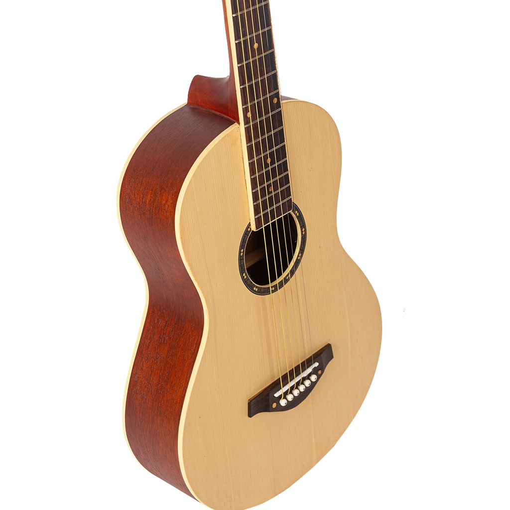 Gitar Akustik Parlor Mandalika Natural P1-NT Gitar 3/4