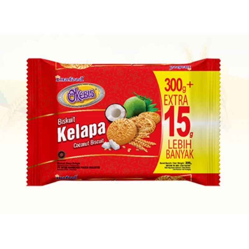 

OKEBIS BISCUIT KELAPA | BISCUIT KELAPA | OKEBIS KELAPA - Netto : 300gr + Extra 15gr