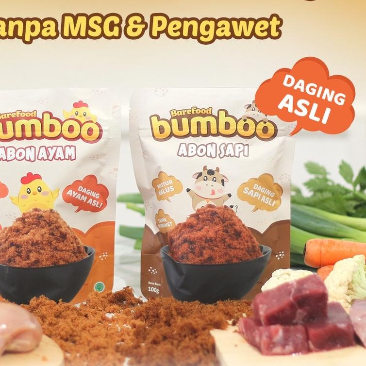 

❋ BUMBOO Abon Asli - Tekstur Lembut MPASI Si Kecil - Sumber Protein - Tanpa MSG - Tanpa Pengawet ◌