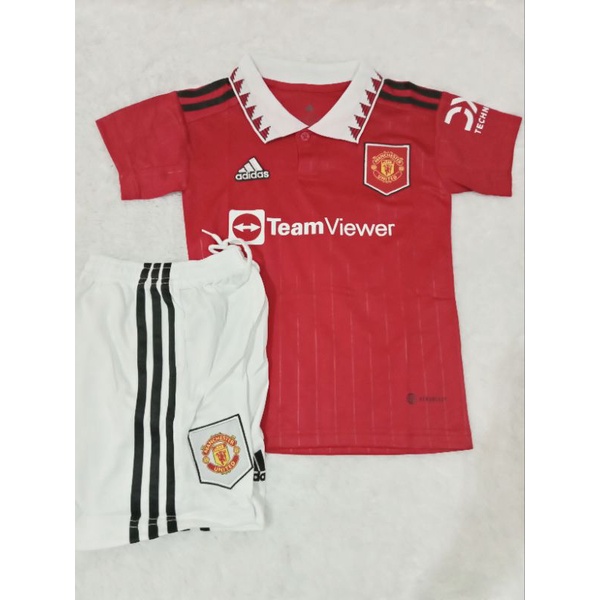 Dionsport JERSEY ANAK MU HOME 2022-2023 SATU SET BAJU CELANA TERBARU