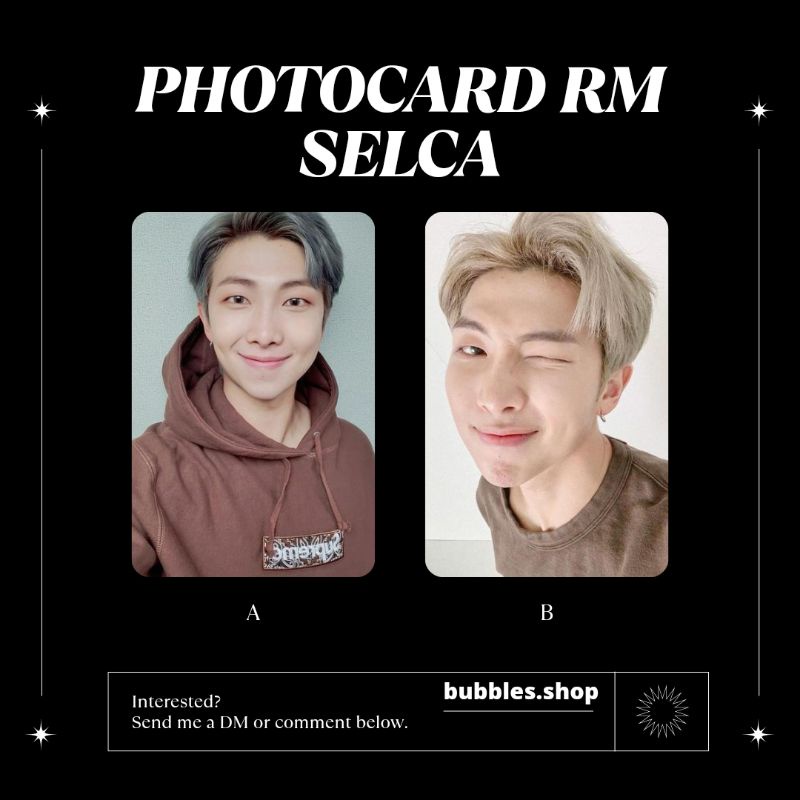 PHOTOCARD UNOFFICIAL NAMJOON BTS SELCA