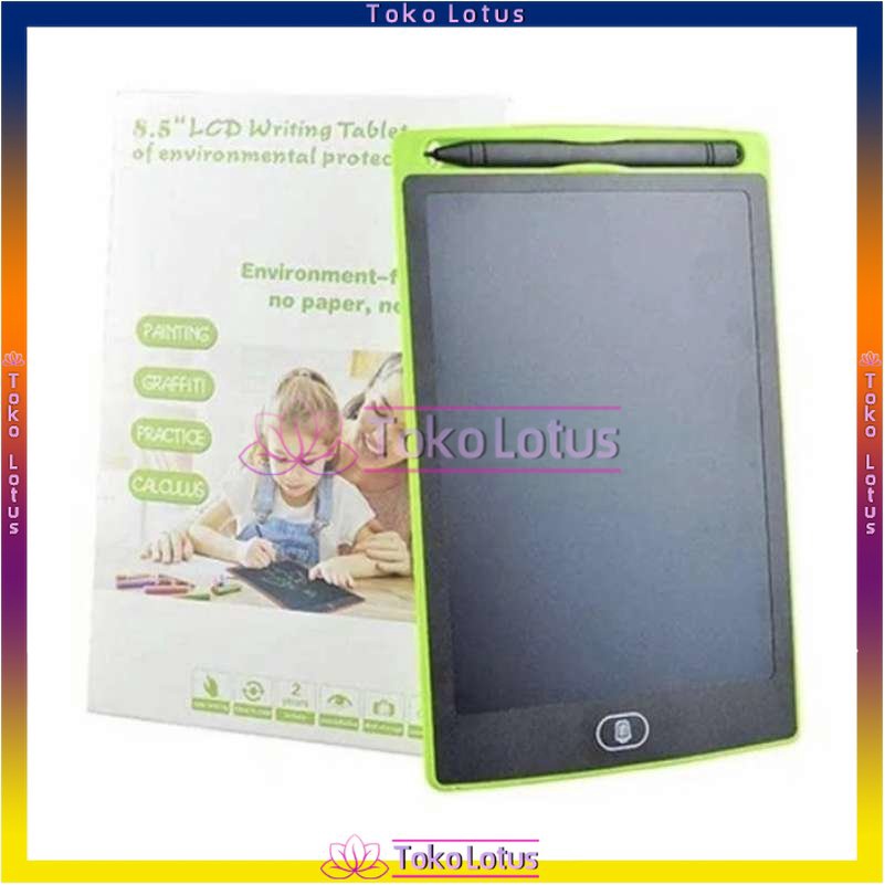 LCD Writing Tablet Portable Ukuran 8.5 Inch / 4.4 Inch Free Stylus Untuk Menggambar / Catatan Anak-Anak Maupun Dewasa