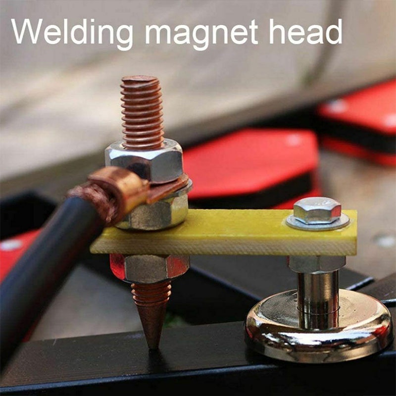 Klem Tang Las Magnet Welding Ground Clamp Single Head / Double Head Untuk Kabel Massa Mesin Travo Las Listrik Magnet Welding Ground