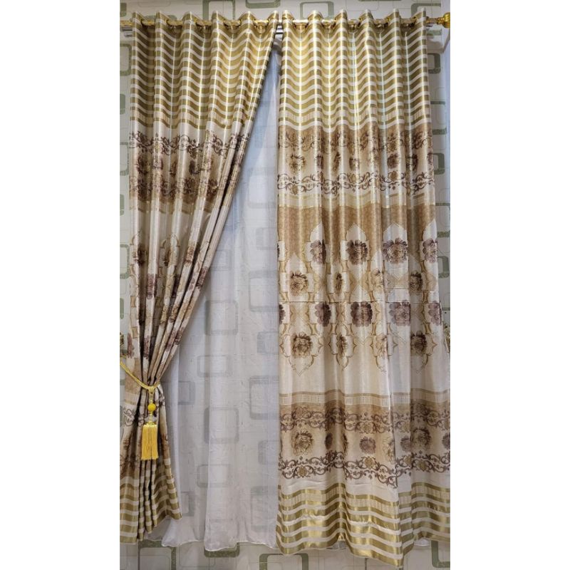 gorden blackout smokring motif bunga batik