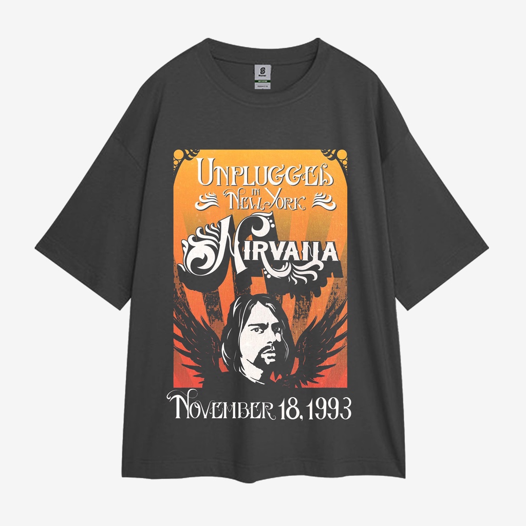 NIRVANA UNPLUGGED VINTAGE OVERSIZED TEE T-SHIRT