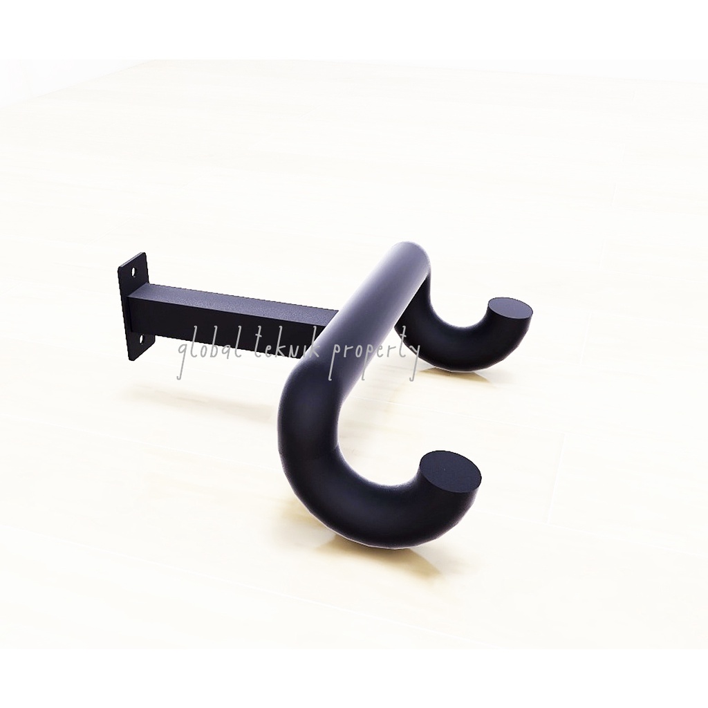 gantungan sepeda dinding dengan pelindung busa tebal