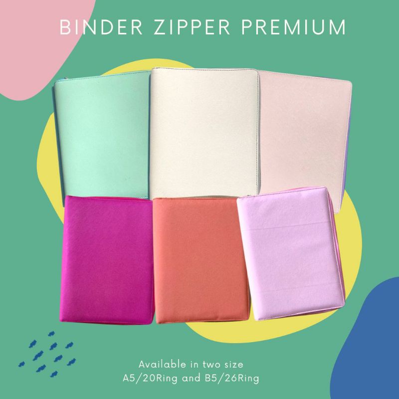 

Binder Polos Premium dengan Zipper A5/B5 by Stationary Of Dodoo