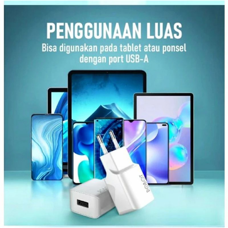 [COD] KEPALA CHARGER CARGER ADAPTOR ROBOT RT-K10 ORIGINAL / BATOK CASAN HP