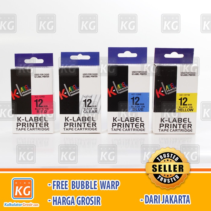 

Kertas K Label Printer Ez Label 12 Mm Compatible Casio Tape Cartridge