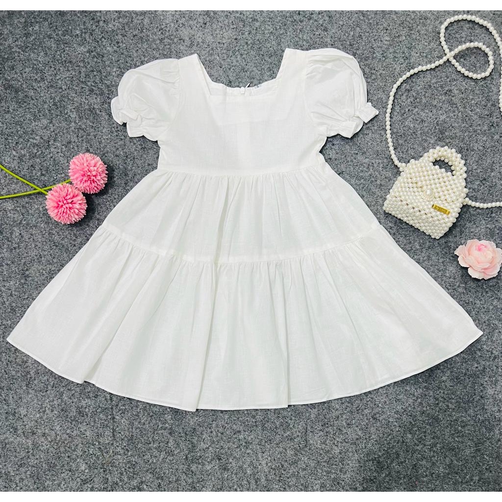 Jimmedy.id - Dress Anak Perempuan Kekinian Umur 3-7 Tahun Bahan Katun