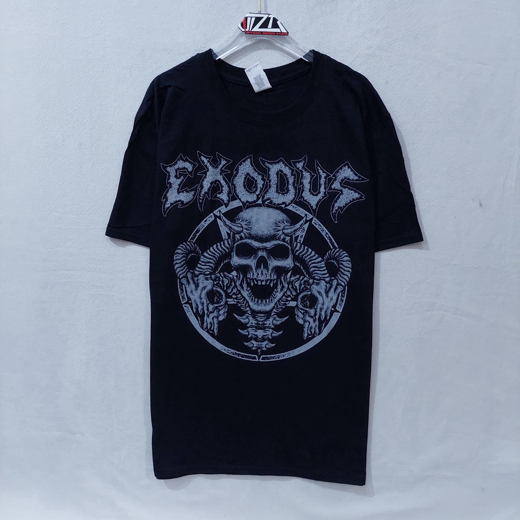 T Shirt Band Official EXODUS - HORNS SKULL Original