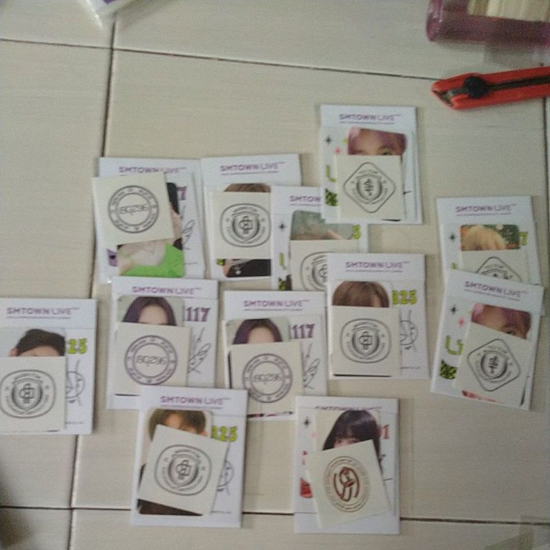 MERCHANDISE FLASHSALE SMCU AR TATTO STICKER SET SM WINTER AESPA NCT REDVELVET MURAH FLASHSALE