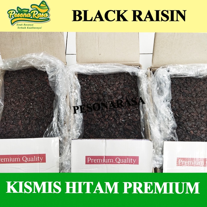 

Kismis Hitam 10 Kg / Premium Black Raisin 10 kg / Kismis Hitam Grosir
