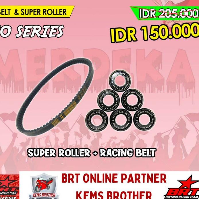 Terlaris PAKET BELT BRT ROLLER BRT MIO SPORTY MIO SMILE MIO SOUL NUVO ✪mbd❀