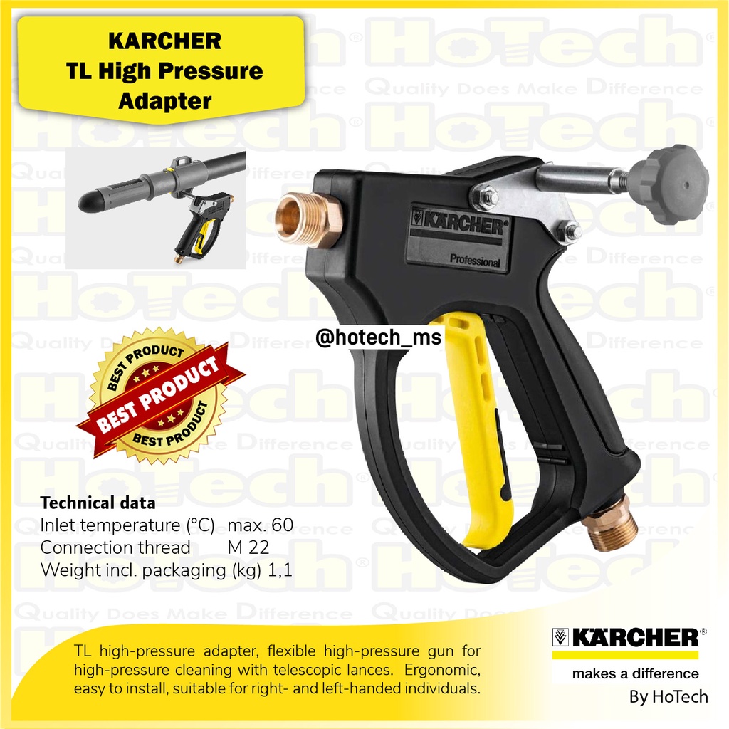 Karcher High Pressure Adapter Telescopic For Professional Series