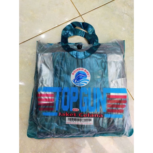 Jas Hujan Proyek Kuning Dolphin Blue Setelan Baju Celana Dewasa Pria Wanita Remaja TOP GUN Anti Rembes Cewek Cowok Perempuan Raincoat Stelan Jaket Remaa Terbaru Tebal Awet Berkualitas Terbaik