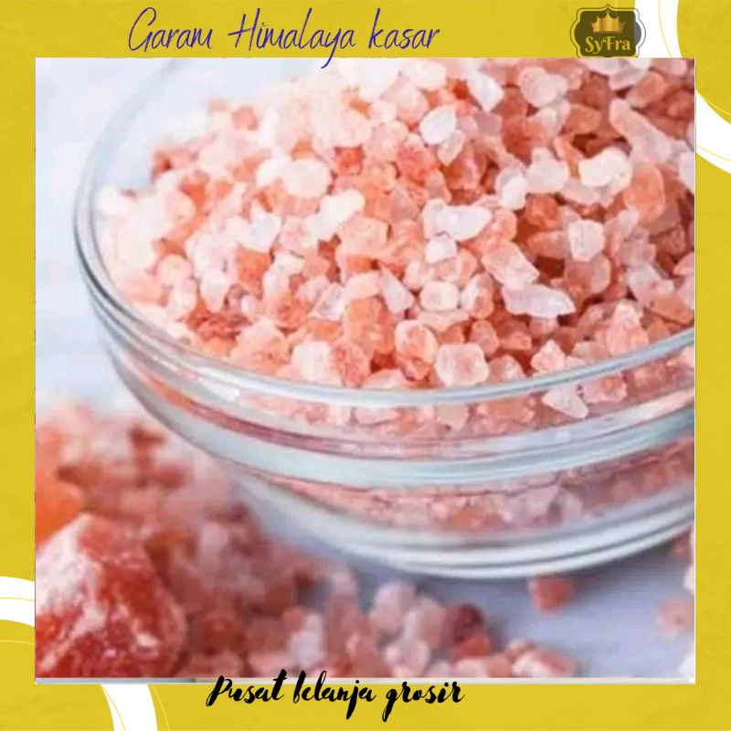 Garam Himalaya Kasar 1kg Himalayan Pink Salt Pure Coarse