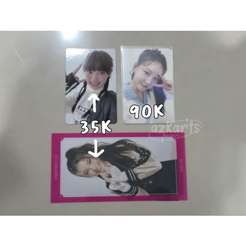 pc photocard csr yeham geumhee sihyeon makestar 17&