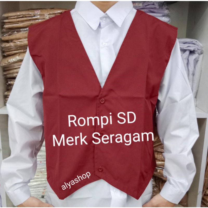 Rompi Merah SD &amp; Hijau MI Merk SERAGAM