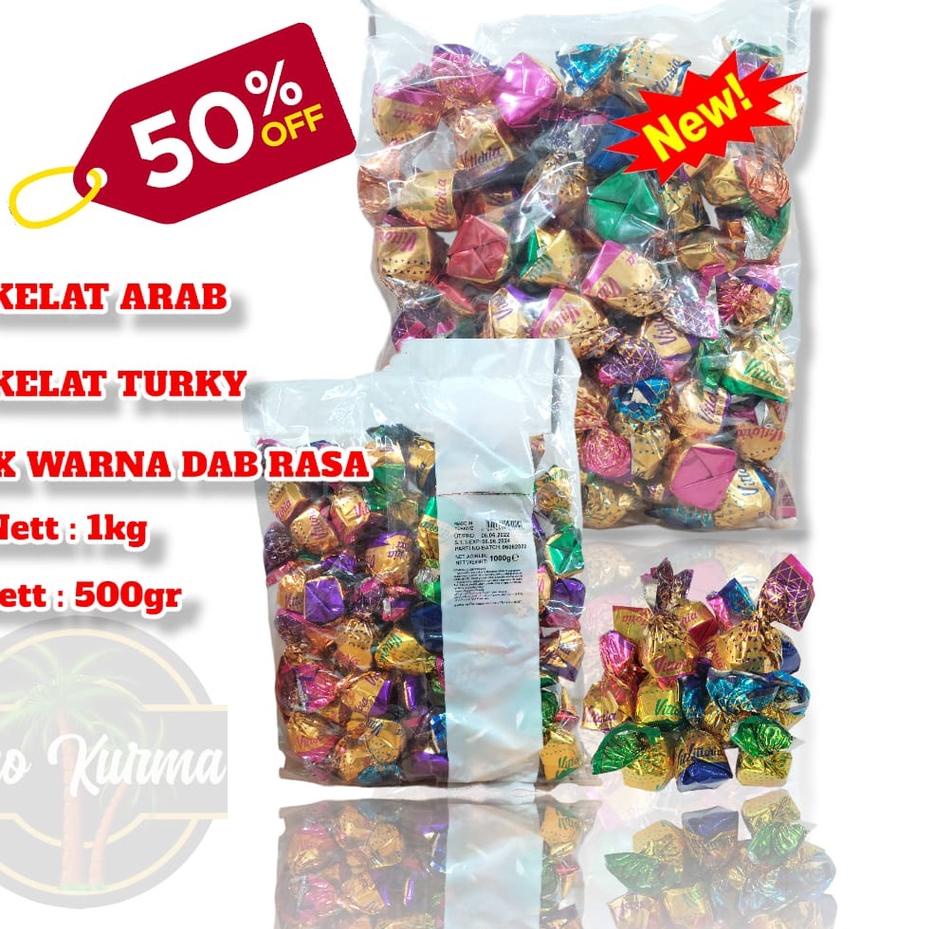 

☟ Coklat arab /turky dll mix/campur 1kg ✴